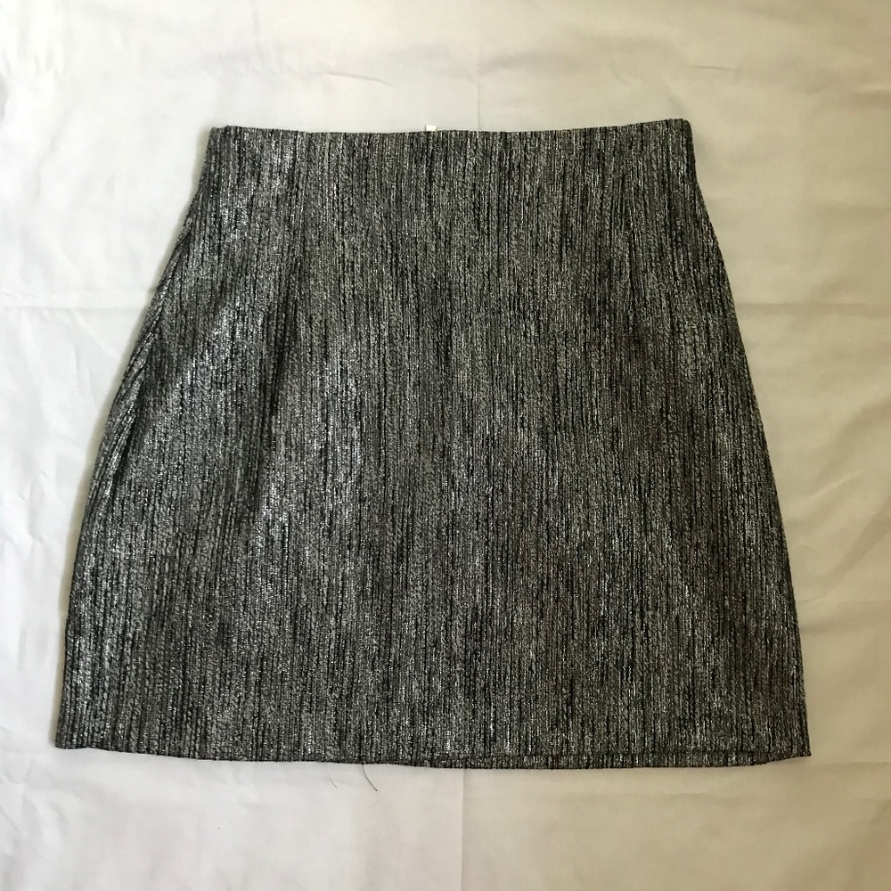 Black and Silver Skirt
